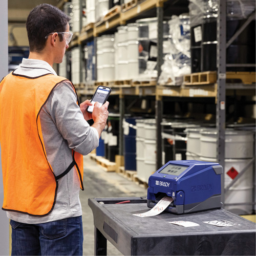 i4311 Transportable Industrial Desktop Label Printer - Safety & Facility ID, 4 IPS - Brady i4311-WB-SFID