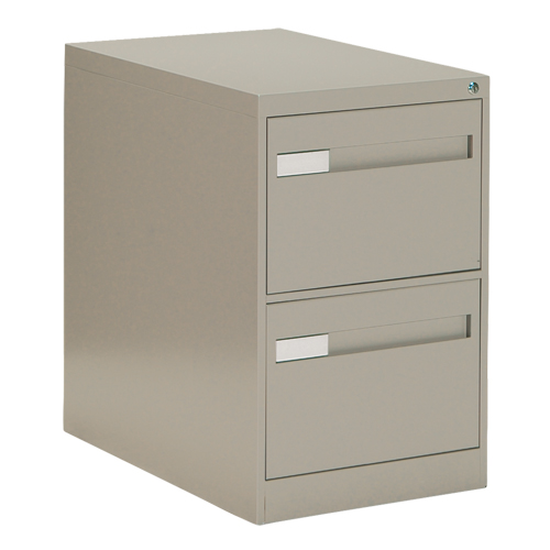 Vertical Filing Cabinet with Recessed Drawer Handles, 2 Drawers, 18.15" W x 26.56" D x 29" H, Beige - Offices To Go 26-252 NEV
