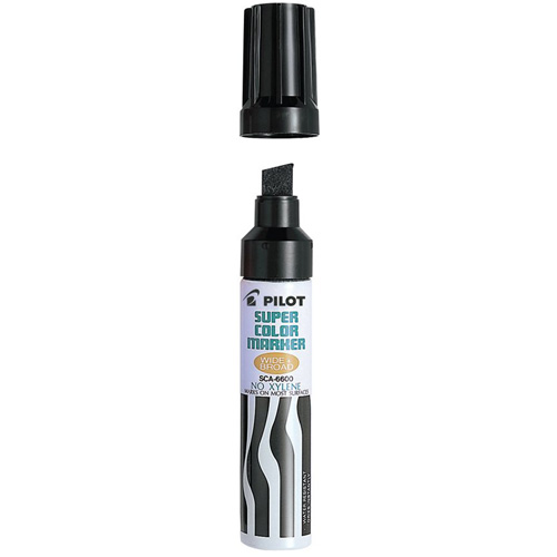 Marqueur permanent rechargeable Super Color, Rouge, Pointe Ciseau - Pilot 213835