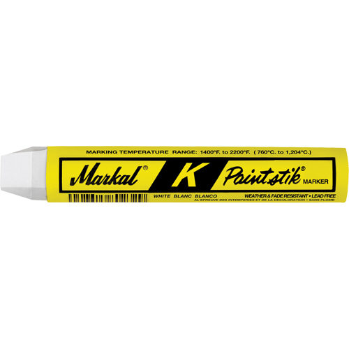 K Paintstik&reg; Paint Marker, Solid Stick, White - Markal 081820