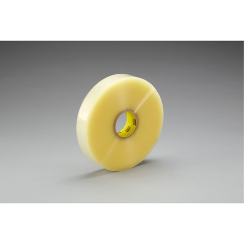 Scotch&reg; Box Sealing Tape 373, Hot Melt Adhesive, 2.5 mils, 72 mm (3") x 1828 m (5997') - 3M 373-72X914-CLR