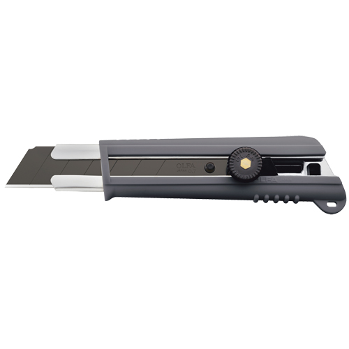 Comfort-Grip Knife, 25 mm, Carbon Steel, Heavy-Duty, Rubber Handle - Olfa 9043