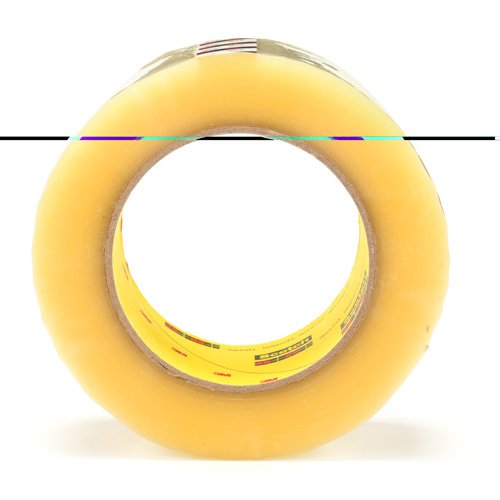 Scotch&reg; Box Sealing Tape 373, Hot Melt Adhesive, 2.5 mils, 48 mm (2") x 100 m (328') - 3M 373-48X100-CLR