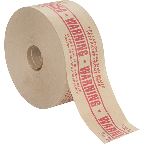 Rubans gommes pr&eacute;-imprim&eacute;s, 72 mm (2-4/5") x 137 m (449,475'), Kraft - IPG K7000P508