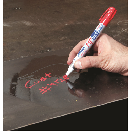 Marqueur pour surfaces huileuses Paint-Riter +, Liquide, Rouge - Markal 096962