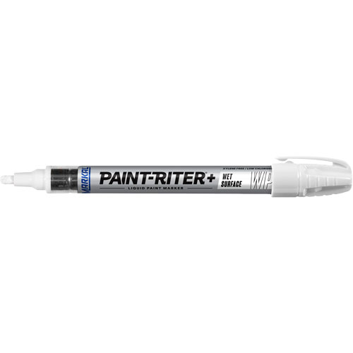 Paint-Riter&reg;+ Wet Surface Paint Marker, Liquid, White - Markal 096930
