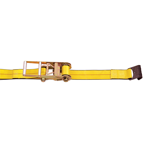 Tendeurs d'arrimage &agrave; cliquet, Crochet plat, 3" , 30' , Charge d'utilisation max. 5400 lb (2450 kg) - Kinedyne 553021