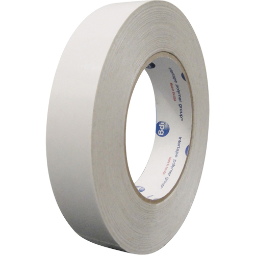 Ruban double face sp&eacute;cialis&eacute; en PVC non plastifi&eacute;, 19 mm (3/4") x 54,8 m (180'), Blanc - IPG DCV960A1855
