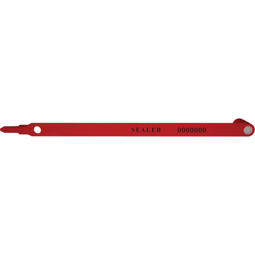 Scell&eacute;s de s&eacute;curit&eacute; uniFreight, 7-3/4", Plastique, Scell&eacute; pour camion - Universeal UFR-TS RED