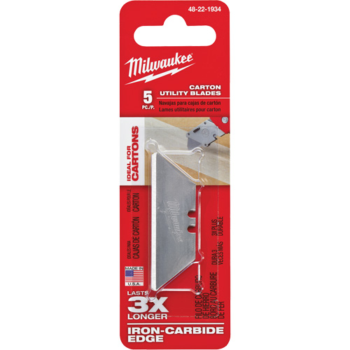 Utility Knife Blades, Single Style - Milwaukee 48-22-1934