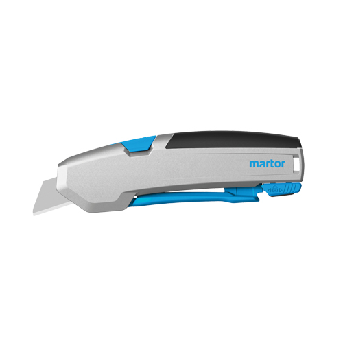 Couteau &agrave; lame escamotable Secupro 625, 5", Acier au carbone, Prise en Coussin&eacute;e - Martor 625001.02