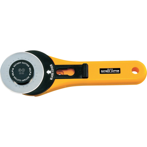 Straight Handle Rotary Cutter, 60 mm/2-3/10" Blade - Olfa 9653