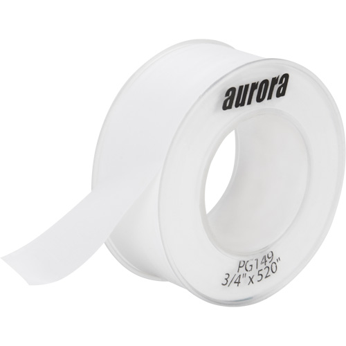 Teflon&reg; Sealing Tape, 520" L x 3/4" W, White - Aurora Tools 