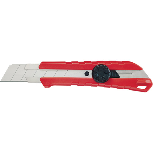 Snap-Off Knife, 25 mm, Carbide, Rubber/Polypropylene Handle - Milwaukee 48-22-1965