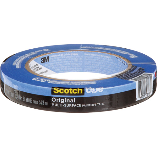 Ruban de peintre multi-surface ScotchBlue Original 2090, 18 mm (3/4") x 54,8 m (180'), Bleu - 3M 2090-18NC