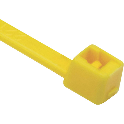T Series Cable Ties, 8" Long, 50 lbs. Tensile Strength, Yellow - Hellermann Tyton Canada T50R4C2