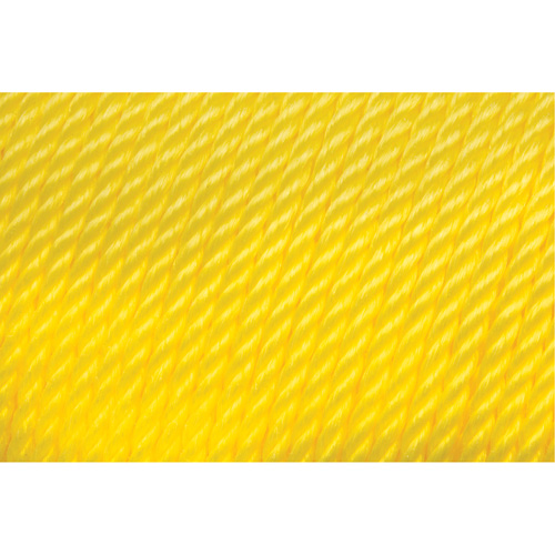 Corde jaune tress&eacute;e 1/4", Polypropyl&egrave;ne, 1300' - KLETON 