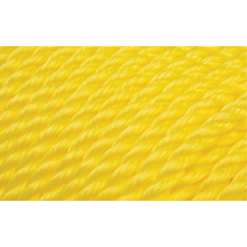 Corde jaune tress&eacute;e 3/8", Polypropyl&egrave;ne, 630' - KLETON 