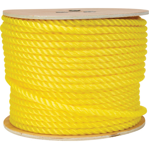 1/2" Braided Yellow Rope, Polypropylene, 335' - KLETON 