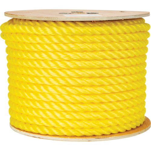 5/8" Braided Yellow Rope, Polypropylene, 200' - KLETON 