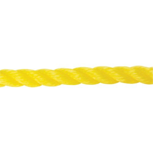 5/8" Braided Yellow Rope, Polypropylene, 200' - KLETON 
