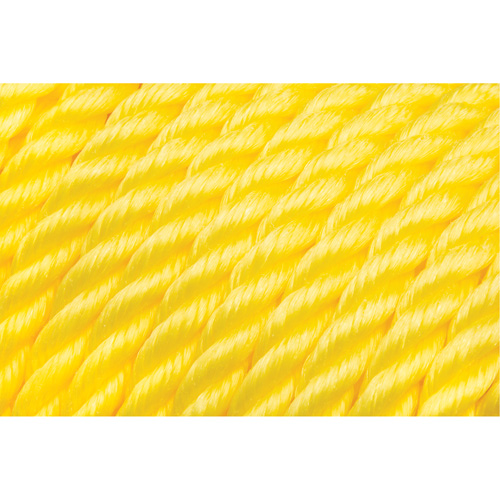 5/8" Braided Yellow Rope, Polypropylene, 200' - KLETON 