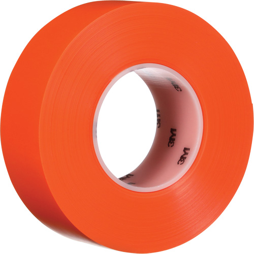 Durable Floor Marking Tape 971, 2" x 108', Vinyl, Orange - 3M 7100260621