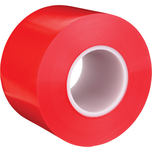 Ruban de marquage de planchers durable 971, 4" x 108', Vinyle, Rouge - 3M 971 RD 4INX36YD