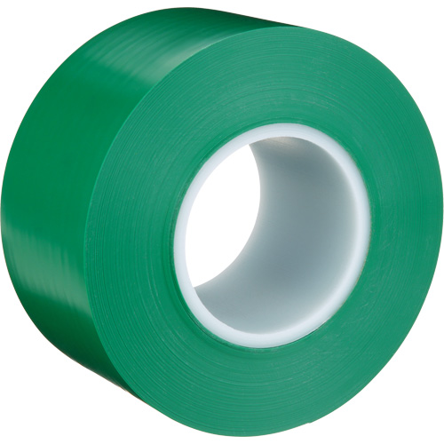 Durable Floor Marking Tape 971, 3" x 108', Vinyl, Green - 3M 971 GN 3INX36YD