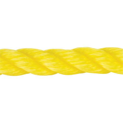 Corde jaune tress&eacute;e, Polypropyl&egrave;ne, 144' - KLETON 
