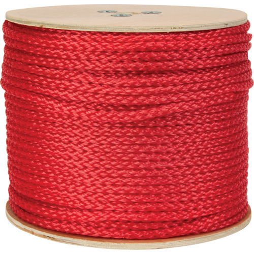 Braided Red Rope, Polypropylene, 500' - KLETON 