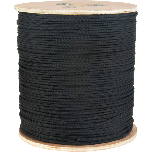 Black Paracord, Nylon, 1600' - KLETON 