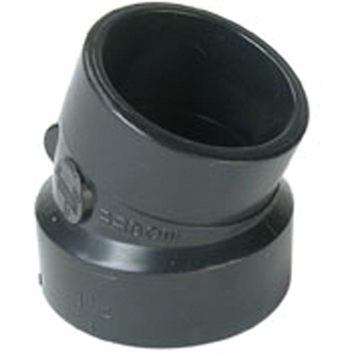 Street Elbow Fitting, Spigot x Hub, Plastic, 1-1/2" - Bow Plumbing 601096