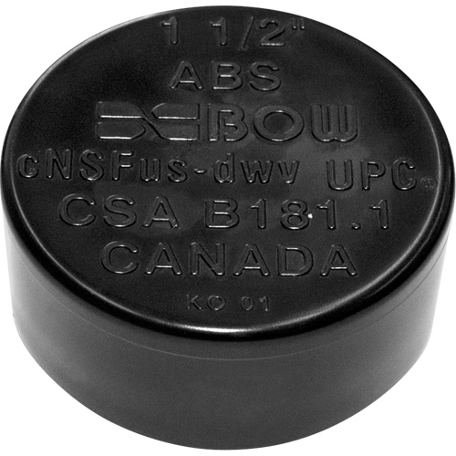 Socket Cap, 4", Hub, Plastic - Bow Plumbing 602573