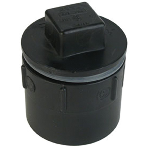 Female Adapter with Plug and Gasket, Hub x Plug, 3" Dia., Plastic - Bow Plumbing 602920