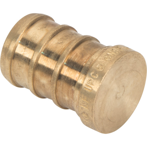 Capuchon de tuyau sans plomb, Tuyau, 1/2" dia., Laiton - Bow Plumbing 524611