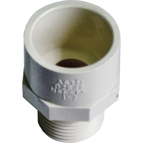 Male Reducing Adapter, Hub x MPT, 1/2" x 3/4" Dia., CPVC - Bow Plumbing 520767