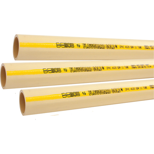 Tuyau pour eau froide ou chaude Flowguard Gold, PVC-C, 20' lo x 1,25" dia. - Bow Plumbing 585364