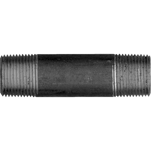 Long Pipe Nipple, Black Iron, 3/8", NPT x NPT - Fairview Fittings BI-113-C1-1/2