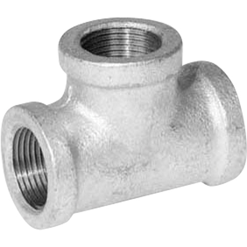 #150 Tee Pipe Fitting, Galvanized/Malleable Iron, 1/8" -  