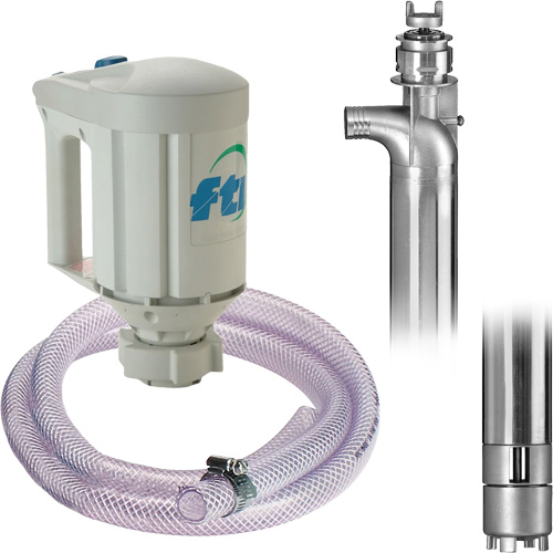 Trousse de pompe pour baril PFS-40 avec moteur M3V, Acier inoxydable - FTI Finish Thompson Inc. DPFS073