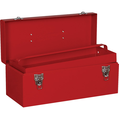 Utility Tool Box, 7" D x 16" W x 7-1/2" H, Red - Gray Tools 9107