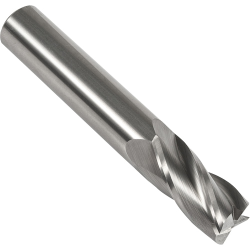 S134 Square End Mill, 1" Dia., 4" L, 4 Flutes, 1" Shank, Carbide - Dormer 7648747