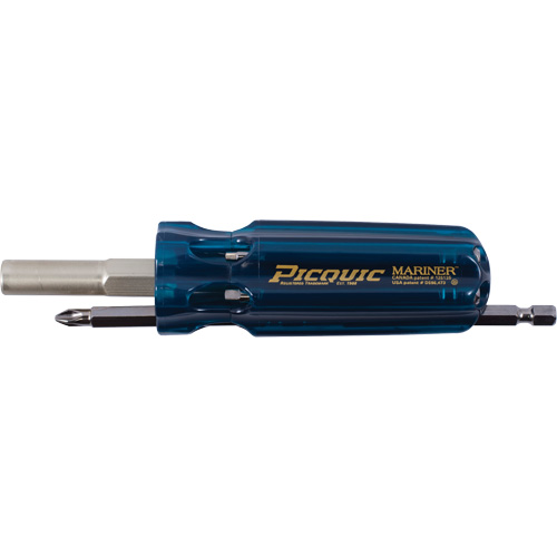 The Mariner Multibit Screwdriver, 6" L, Plastic Handle - Picquic 88002B