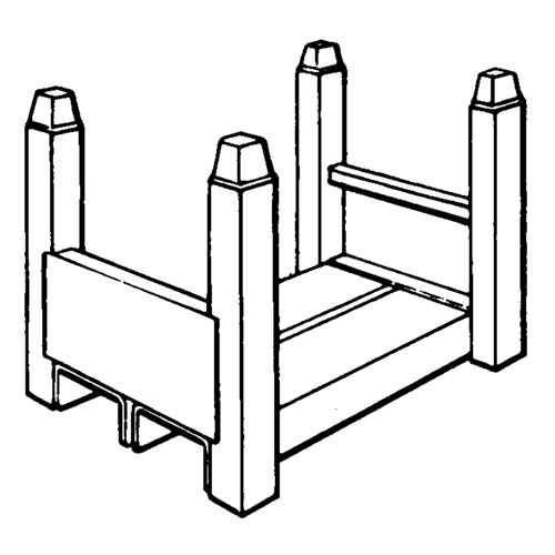 Supports empilables mobiles, 15" la x 22" p, Capacit&eacute; de 5600 lb - Spg Storage Product Group SZ CX