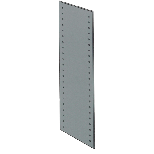 Slotted Angle Shelving - Galvanised Side Panels, 84" H, 24" D, Galvanized Steel -  