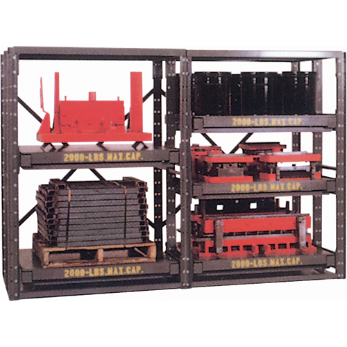 &eacute;tag&egrave;res E-Z Glide, Acier, &agrave; glissi&egrave;re, De base, 48" la x 84,5" h x 48" p - Spg Storage Product Group EZ484884