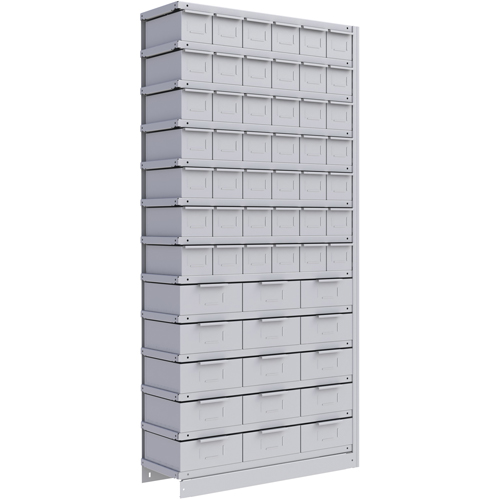 &eacute;l&eacute;ment de rayonnage Interlok, Acier, Sans boulons, Ajout, 36" la x 76" h x 12" p - Metalware 
