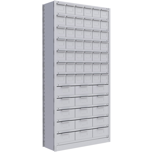 &eacute;l&eacute;ment de rayonnage Interlok, Acier, Sans boulons, De base, 36" la x 76" h x 12" p - Metalware 