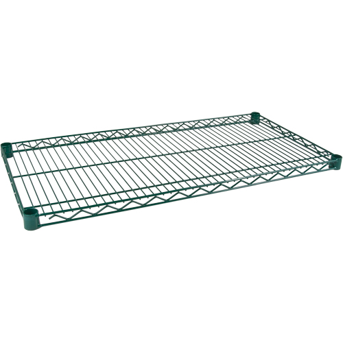 Shelf for Green Epoxy Finish Wire Shelving, 72" W x 14" D, 600 lbs. Capacity - KLETON 